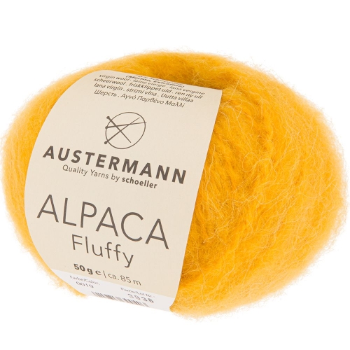 Alpaca Fluffy von Austermann 50g-Knäuel Farbe 19 honig