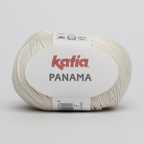 PANAMA Baumwollgarn von Katia 50g-Knäuel Fb. 3 creme
