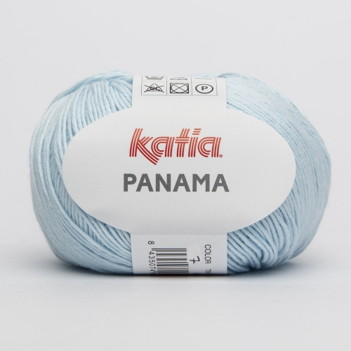 Baumwollgarn Panama von Katia himmelblau
