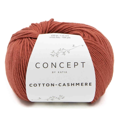 Cotton-Cashmere von Concept by Katia Farbe 74 rostrot