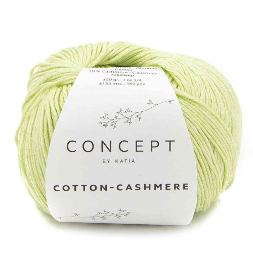 Cotton-Cashmere von Concept by Katia Farbe 76 pistaziengrün