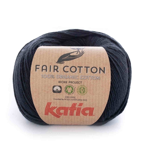 Fair Cotton von Katia 50g-Knäuel Fb. 2 schwarz