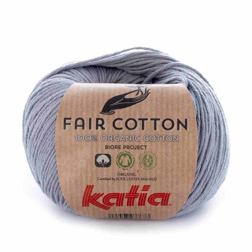 Fair Cotton 100% Bio-Baumwolle von Katia Farbe 26 mittelgrau
