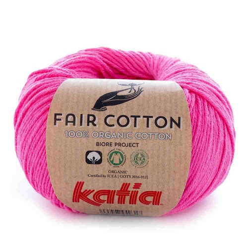 Fair Cotton von Katia 50g-Knäuel Fb. 33 pink