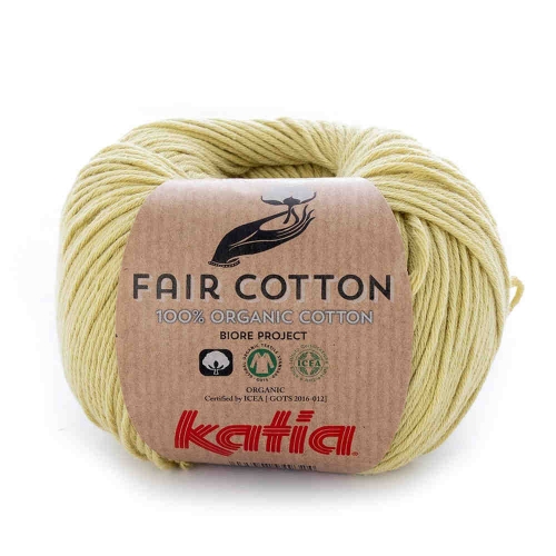Fair Cotton von Katia 50g-Knäuel Fb. 34 pistaziengrün