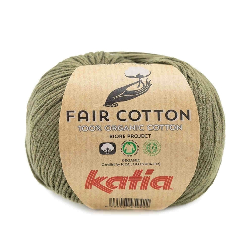 Fair Cotton von Katia 50g-Knäuel Fb. 36 khaki