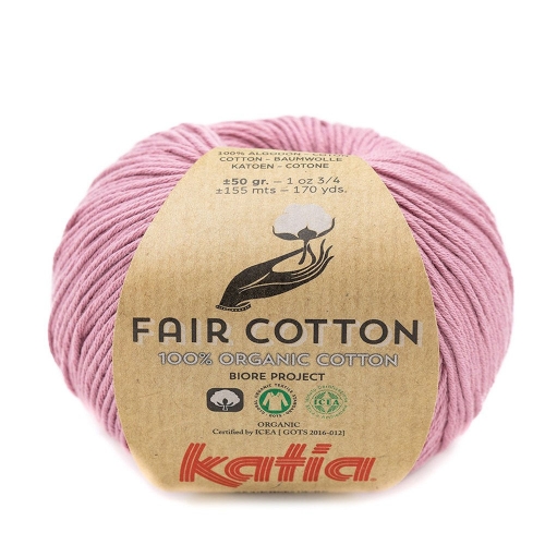 Fair Cotton 100% Bio-Baumwolle von Katia Farbe 40 hellmalve