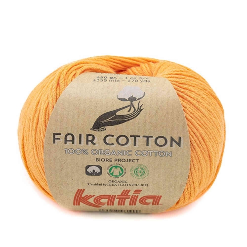 Fair Cotton 100% Bio-Baumwolle von Katia Farbe 43 pastellorgange