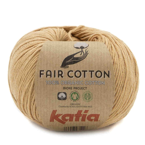 Fair Cotton 100% Bio-Baumwolle von Katia Farbe 45 hellbraun