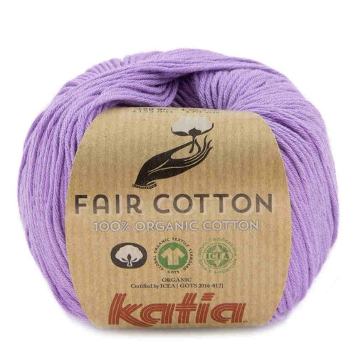 Fair Cotton von Katia 50g-Knäuel Fb. 49 lila