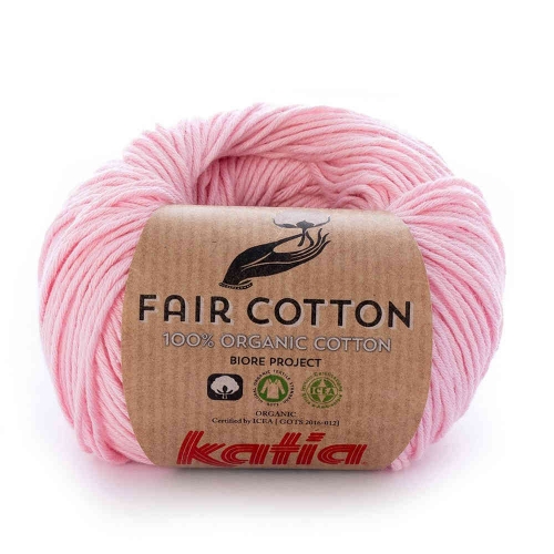 Fair Cotton von Katia 50g-Knäuel Fb. 9 rosé