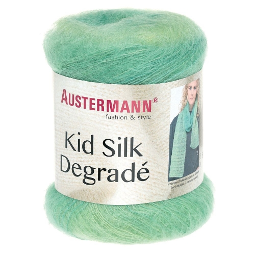 Kid Silk Degrade von Austermann Farbe 105 jade
