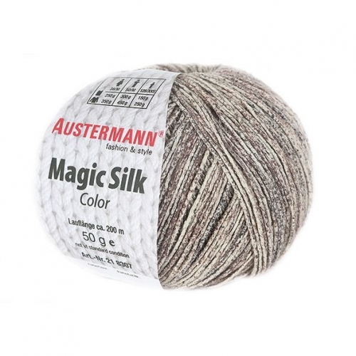Magic Silk Color von Austermann 50g-Knäuel Fb. 104 taupe