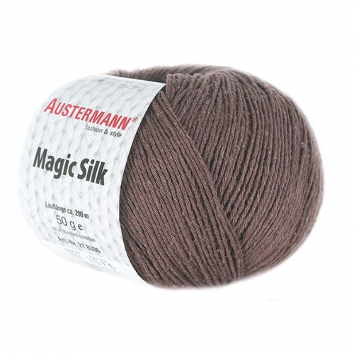 Magic Silk 100% Seide von Austermann 50g-Knäuel Fb. 04 kakao
