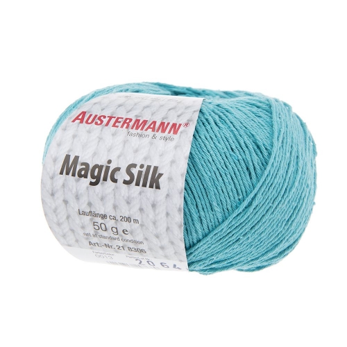 Magic Silk 100% Seide von Austermann 50g-Knäuel Fb. 13 aqua