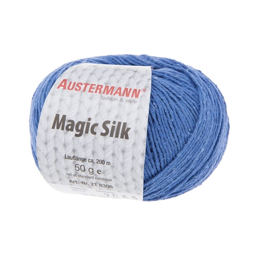 Magic Silk 100% Seide von Austermann 50g-Knäuel Fb. 14 blau