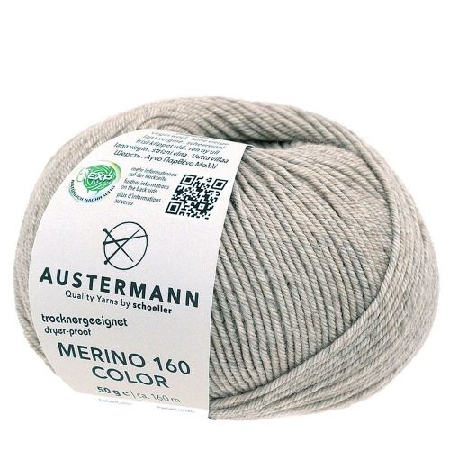 Merino 160 EXP Color von Austermann 50g-Knäuel Farbe 1210 leinen