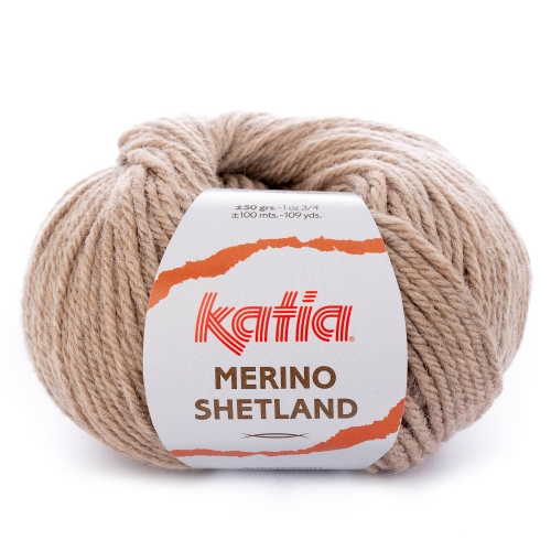 Merino Shetland von Katia 50g-Knäuel Farbe 51 beige