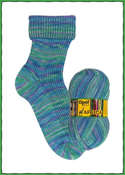 Africa 4-fach Sockenwolle von Opal Farbe 11164 außergewöhnlich