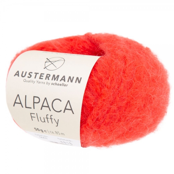 Alpaca Fluffy von Austermann Farbe 03 rot