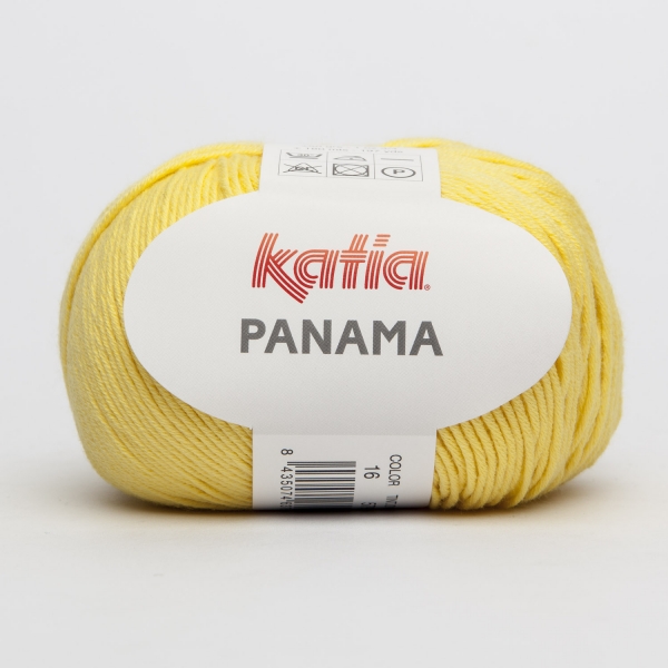 Baumwollgarn Panama von Katia gelb