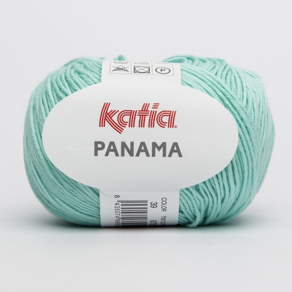 Baumwollgarn Panama von Katia grünes Wasser