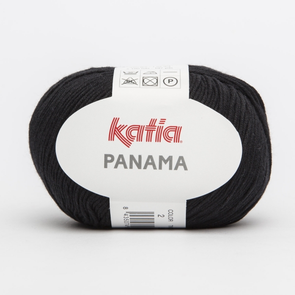 Baumwollgarn Panama von Katia schwarz