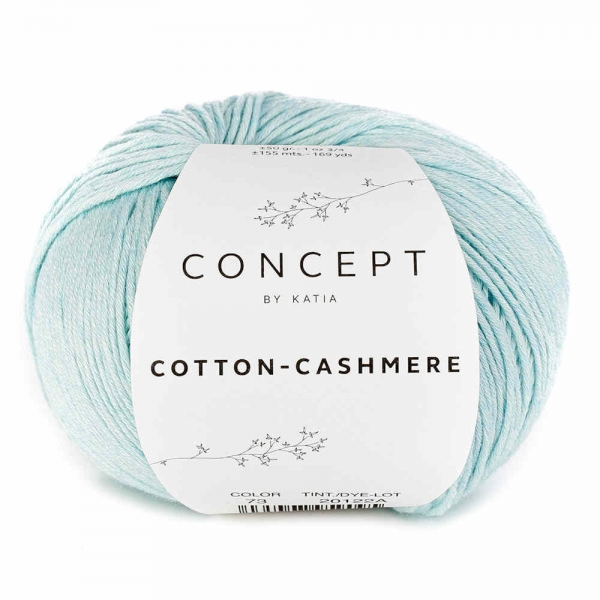 Cotton-Cashmere von Concept by Katia Farbe 73 wasserblau