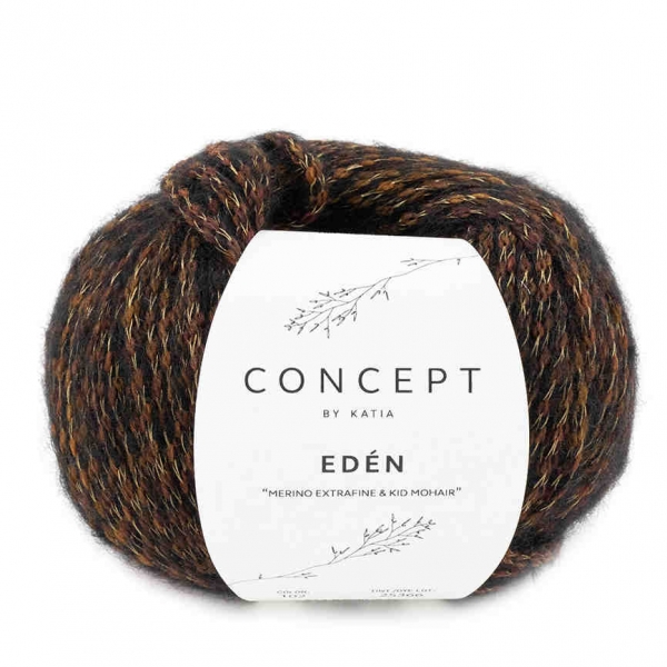 Wolle Eden von Katia Concept Farbe 102 rostrot-braun