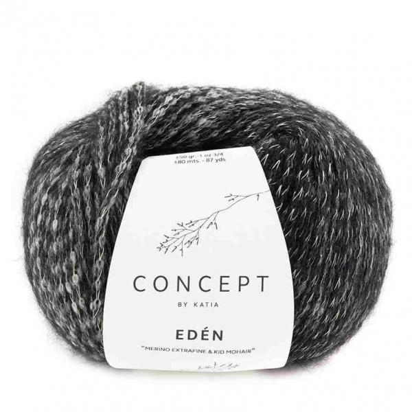 Wolle Eden von Katia Concept Farbe 103 weiss-schwarz
