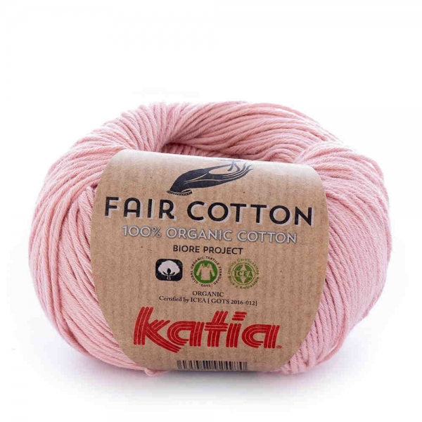 Fair Cotton 100% Bio-Baumwolle von Katia Farbe 13 hellrosa