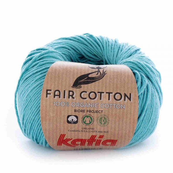 Fair Cotton 100% Bio-Baumwolle von Katia Farbe 16 türkis