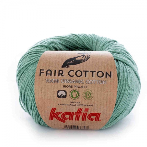 Fair Cotton 100% Bio-Baumwolle von Katia Farbe 17 minzgrün