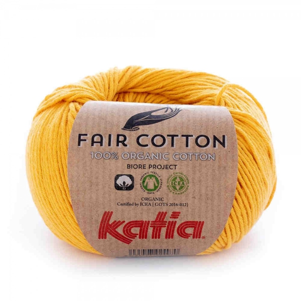 Fair Cotton 100% Bio-Baumwolle von Katia Farbe 20 gelb