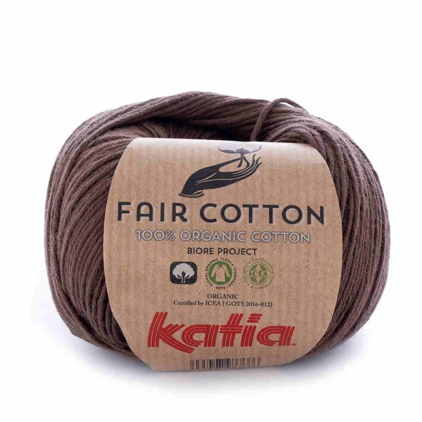 Fair Cotton 100% Bio-Baumwolle von Katia Farbe 25 braun