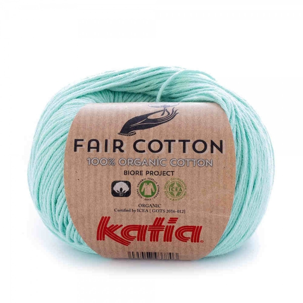 Fair Cotton 100% Bio-Baumwolle von Katia Farbe 29 weißgrün