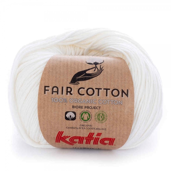 Fair Cotton 100% Bio-Baumwolle von Katia Farbe 3 naturweiß