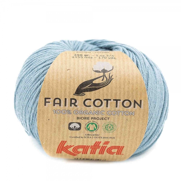 Fair Cotton 100% Bio-Baumwolle von Katia Farbe 41 graublau