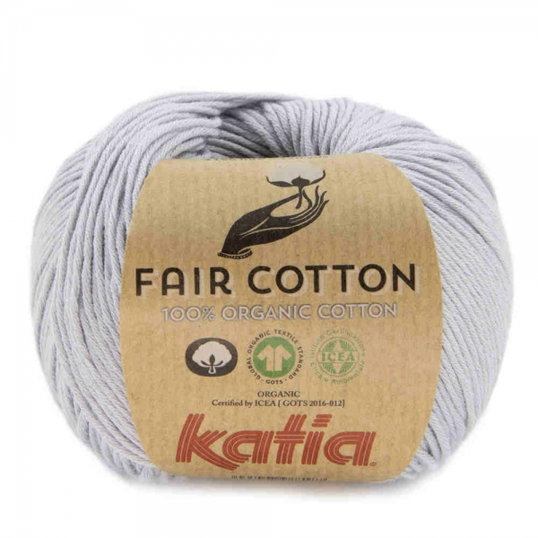 Fair Cotton 100% Bio-Baumwolle von Katia Farbe 50 perlhellgrau