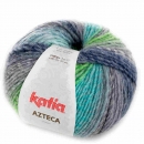 Azteca von Katia 100g-Knäuel Farbe 7863 grau-grün-blau