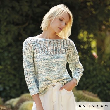 Pullover Santa Barbara aus Garn Boheme von Katia Concept